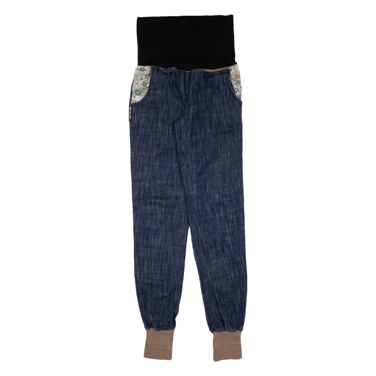 Maternity Womens Trousers Blue Slim Skinny W26 L35