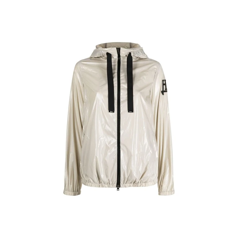 Beige Polyamide Shell Jacket Clothing - Women