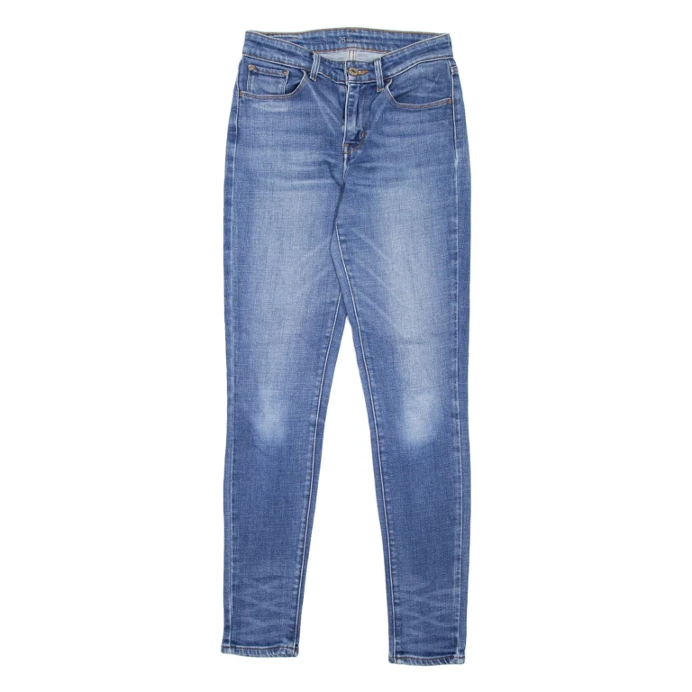 LEVI'S High Rise Womens Jeans Blue Slim Skinny Stone Wash W25 L29