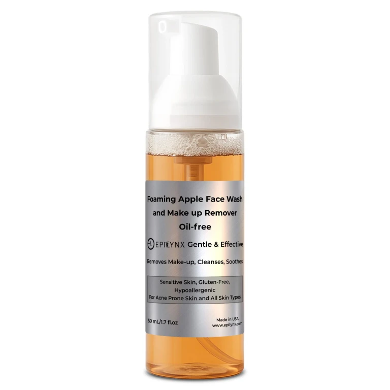 Gentle Foaming Facial Cleanser - Aloe, Apple & Ashwagandha for All Skin Types
