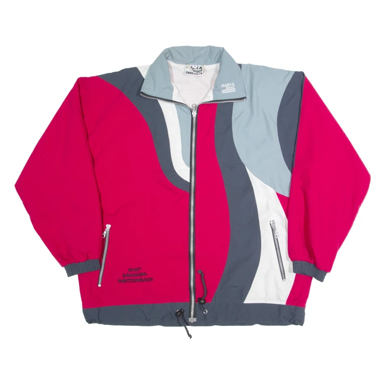 MARKA SPORT CLUBLINE Mens Shell Jacket Red 90s S