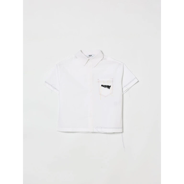 MSGM KIDS Shirt Kids color White (S6MSJUSI141001)