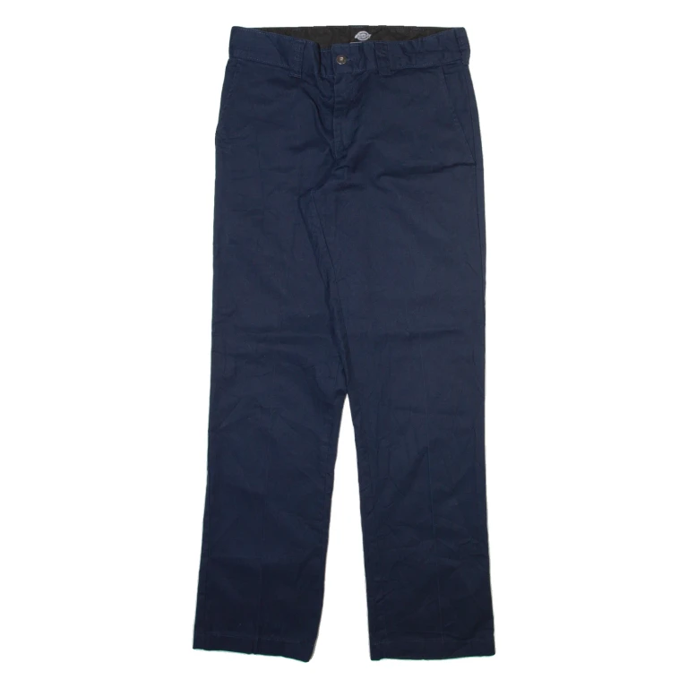 DICKIES Mens Trousers Blue Slim Straight W30 L31