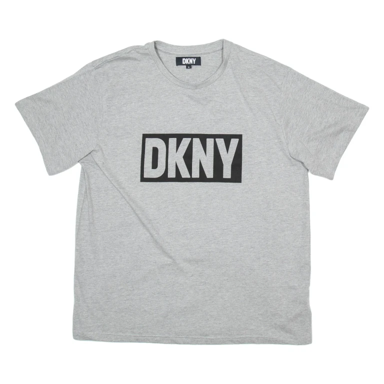 DKNY Mens T-Shirt Grey L