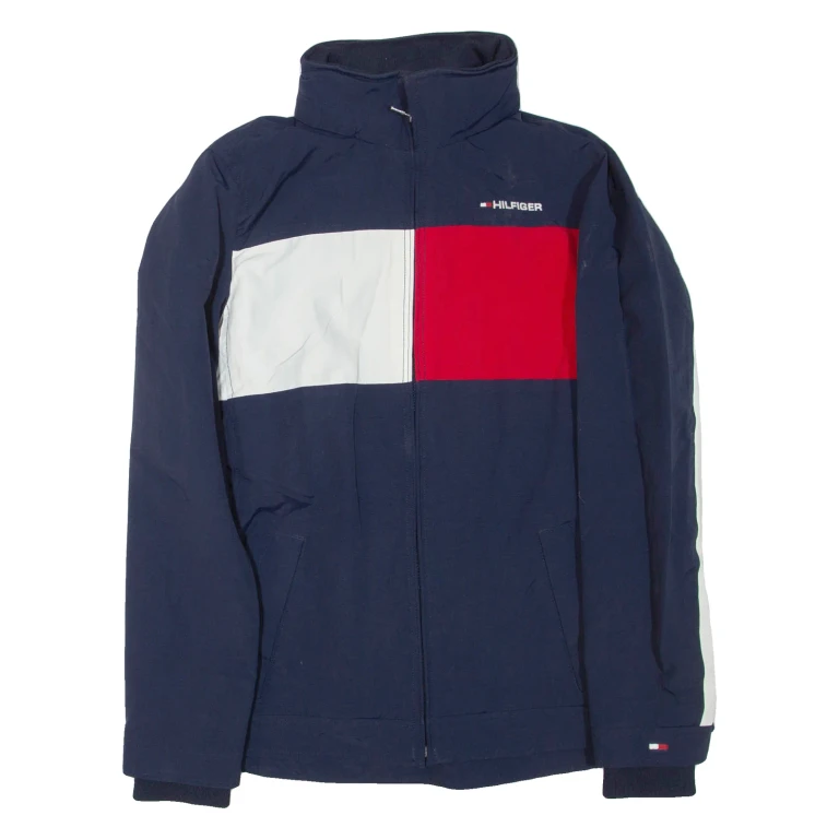 TOMMY HILFIGER Womens Jacket Blue Nylon XS