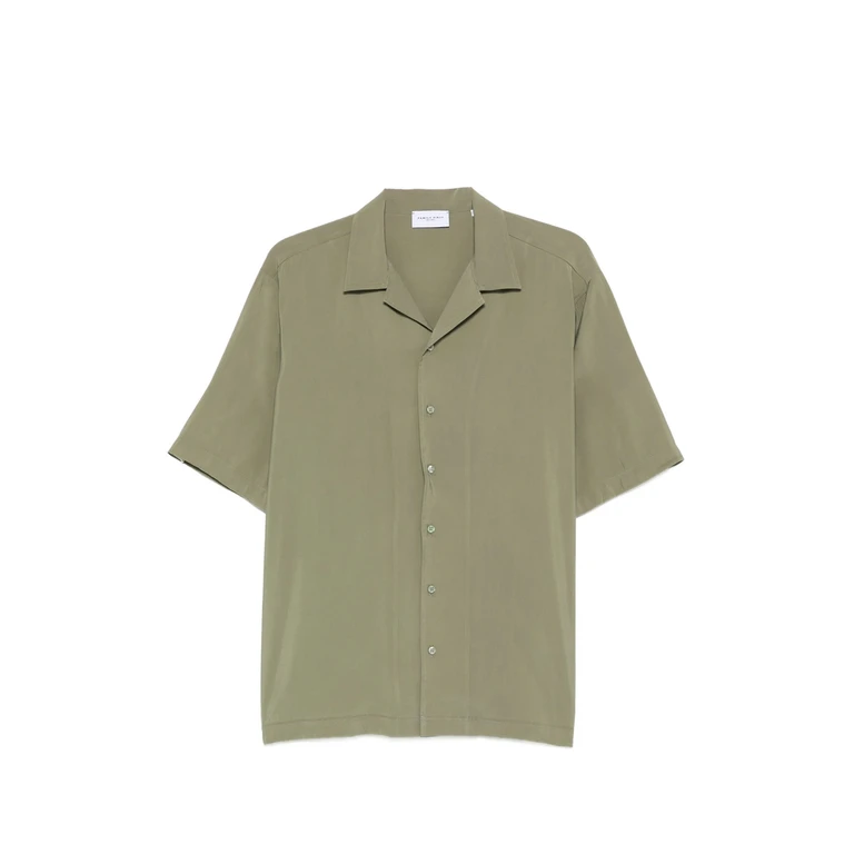 Family First Camp-collar Short-sleeve Shirt