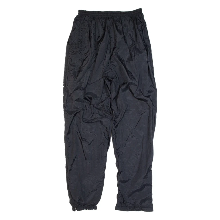 ACKERMANN Mens Track Pants Black 90s Tapered L W28 L30
