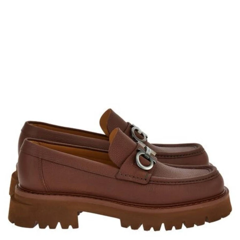 Ferragamo Florian Gancini Ornament Mocassin, Size 9 E