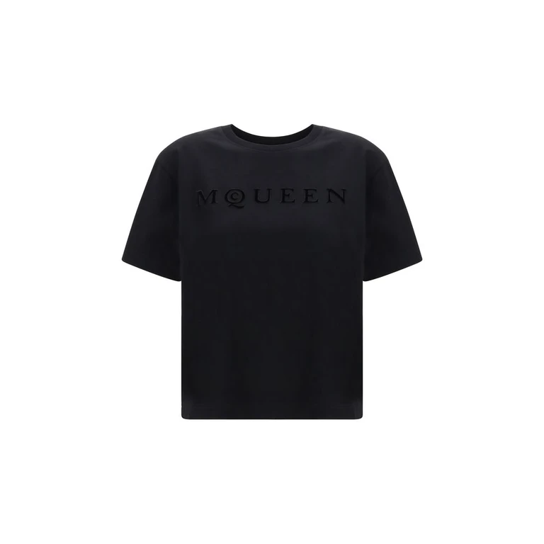 Alexander McQueen Black Cotton T-Shirt - Women