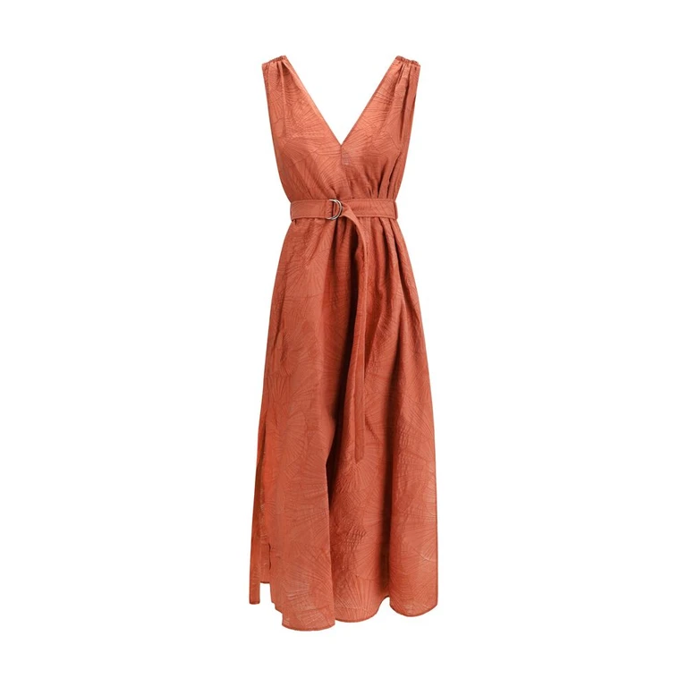 Brunello Cucinelli Multicolor Cotton Casual Dress - Women