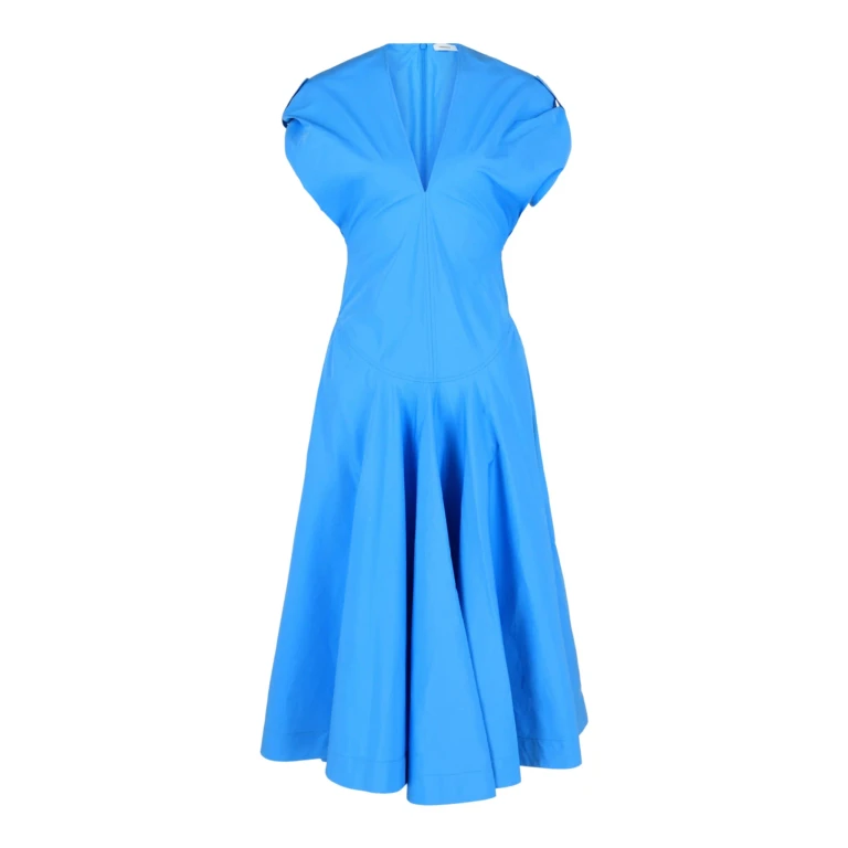 Cotton Poplin Midi Dress