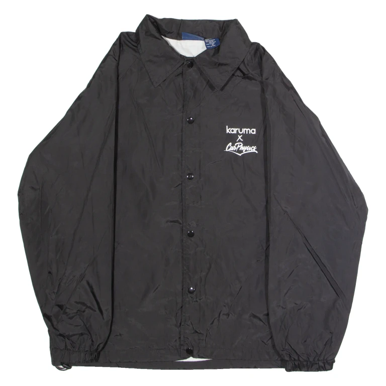 VOS SPORTS Karuma X Car Physics Mens Coach Jacket Black Nylon M