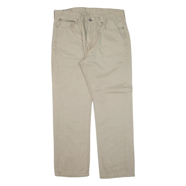 LEVI'S 514 Mens Trousers Beige Classic Straight W36 L30
