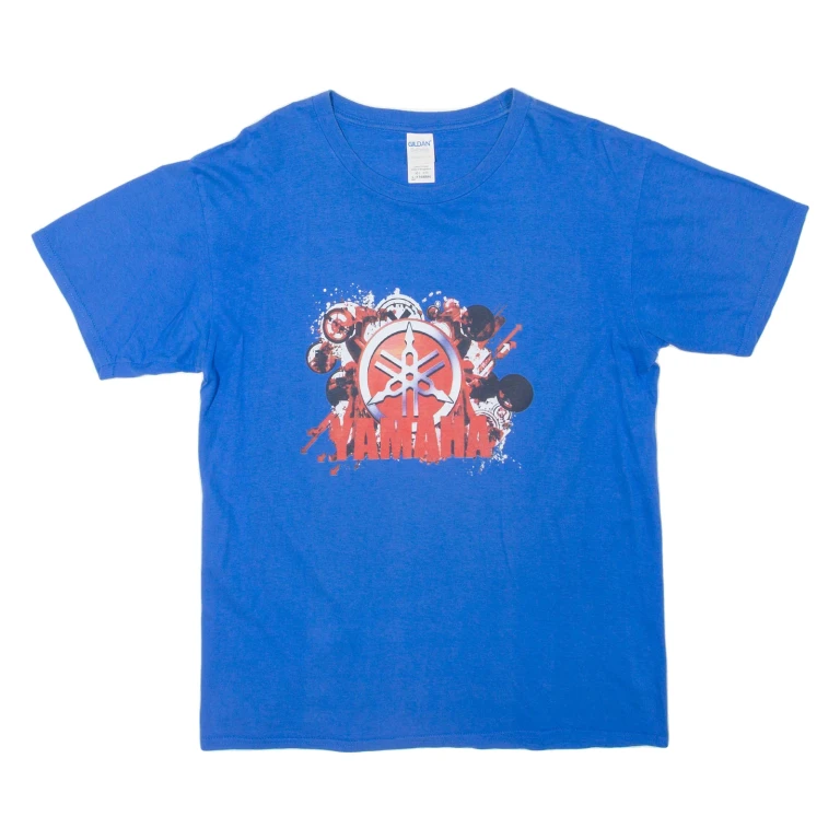 GILDAN Yamaha Mens T-Shirt Blue L