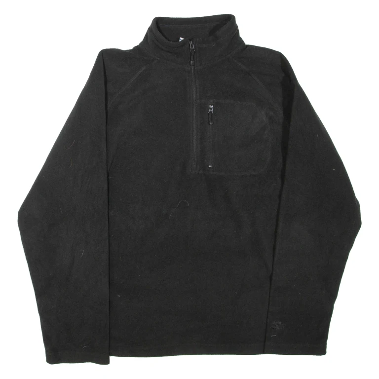 STARTER Mens Fleece Black 1/2 Zip L