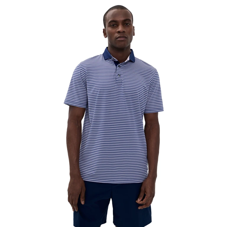 Greyson Winoka Striped Polo Falcon L