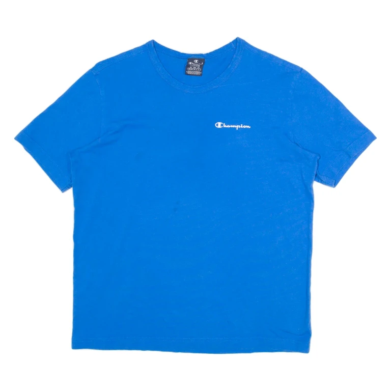 CHAMPION Mens T-Shirt Blue M