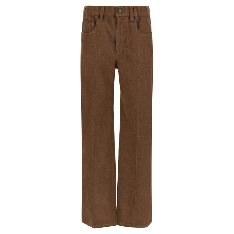 Brunello Cucinelli Brown Cotton Jeans Denim Clothing - Women