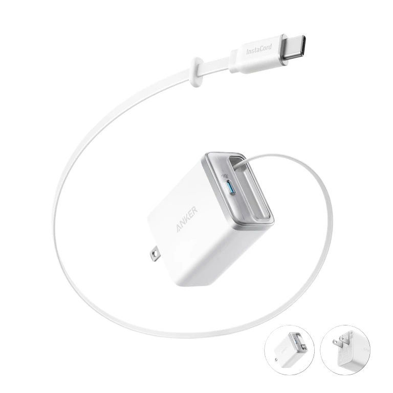 Nano Charger (35W, Built-In Retractable USB-C Cable)