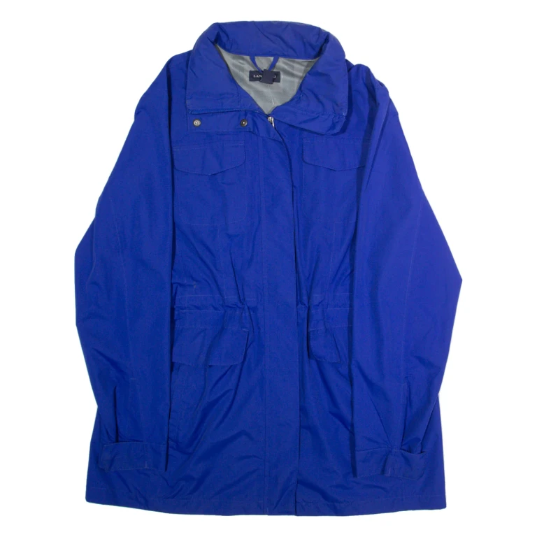 LANDS END Mens Jacket Blue L