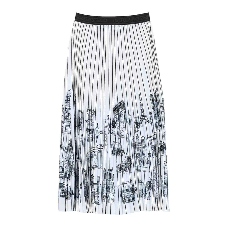 Jupe Midi - Crème (A4W12024461)