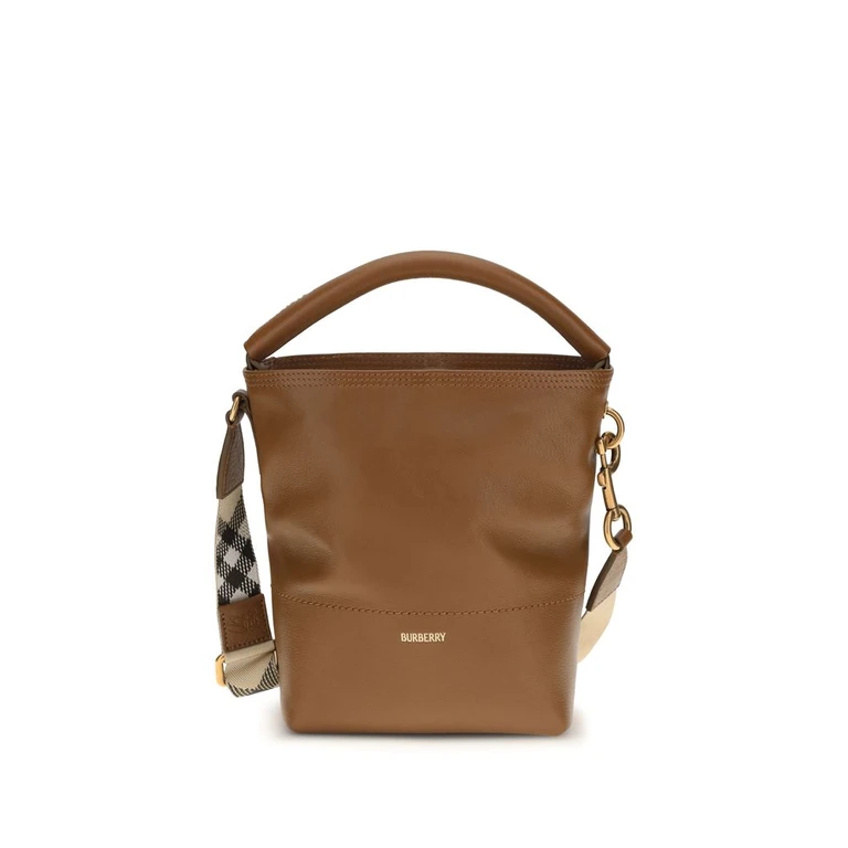 Burberry Brown Calf Leather Bos Taurus Backet Bag - Women