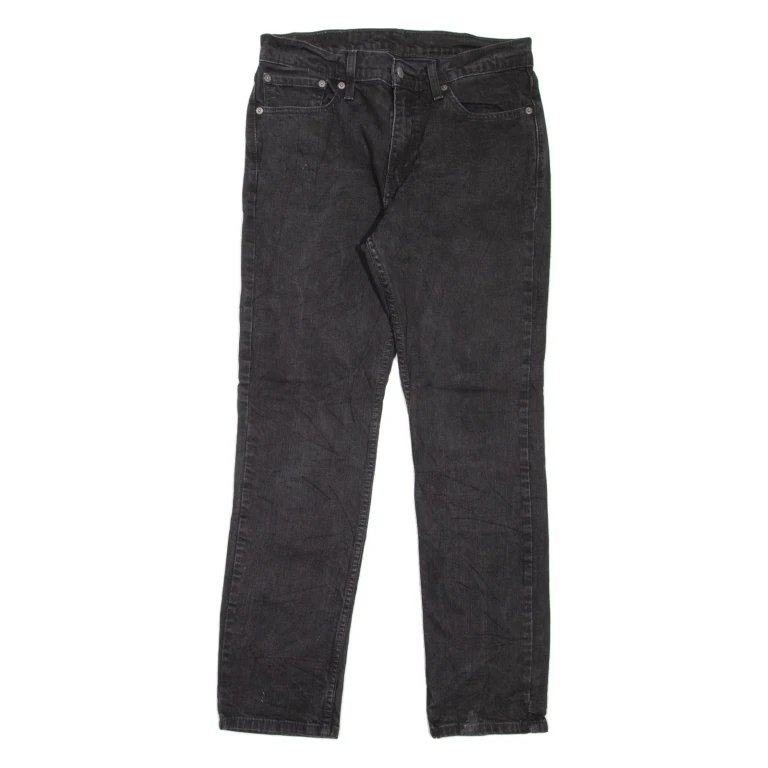 LEVI'S 511 Jeans Mens Black Slim Straight W32 L30