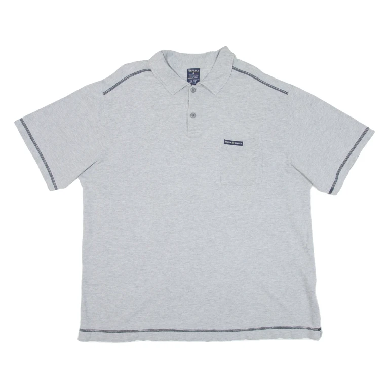 NAUTICA Mens Polo Shirt Grey XL