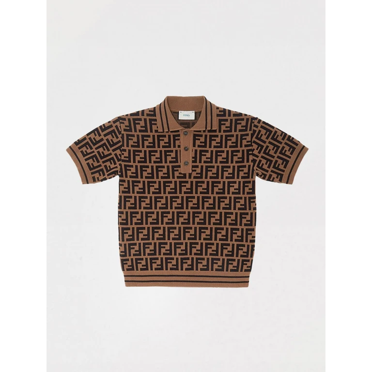 FENDI Polo Shirt Kids color Brown (JMG094AEYDF15B6)