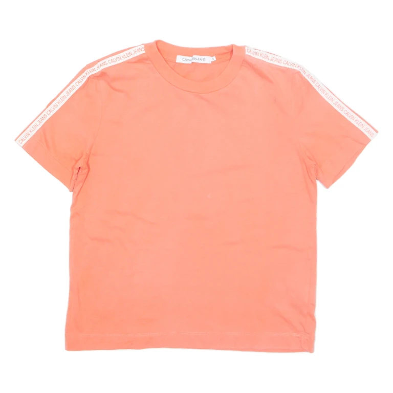 CALVIN KLEIN JEANS Womens T-Shirt Pink S