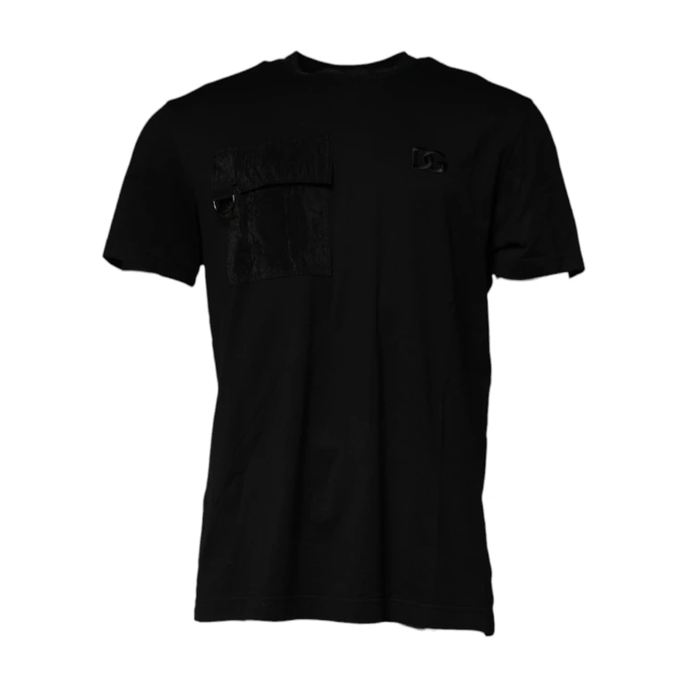 Dolce & Gabbana Black Crew Neck Short Sleeve T-Shirt Cotton Viscose Nylon - Men