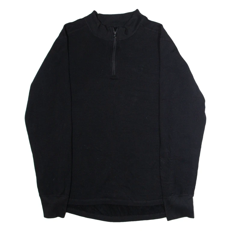 CARHARTT Force Mens Sweatshirt Black 1/4 Zip L