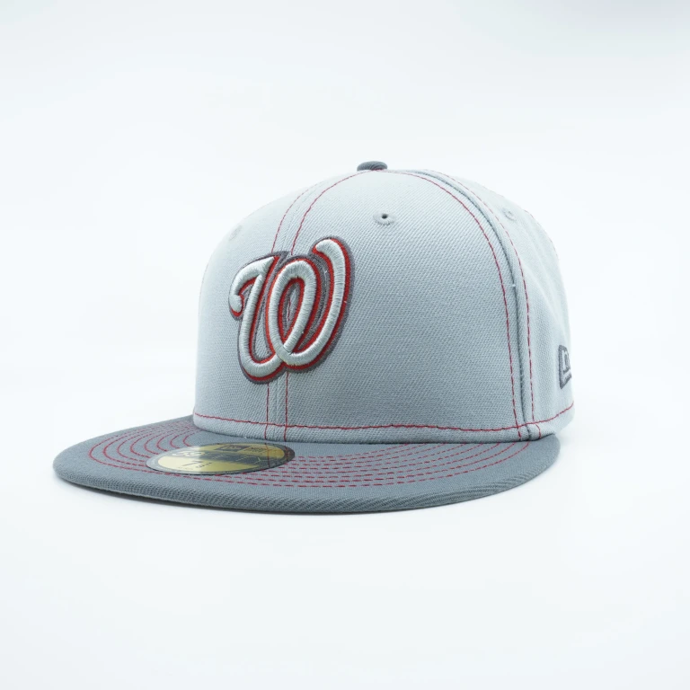 Men's MLB Washington Nationals 5950 Gray Pop Fitted Gray