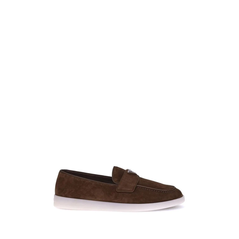 Brown Calf Leather Bos Taurus Slip-On Loafers - Men