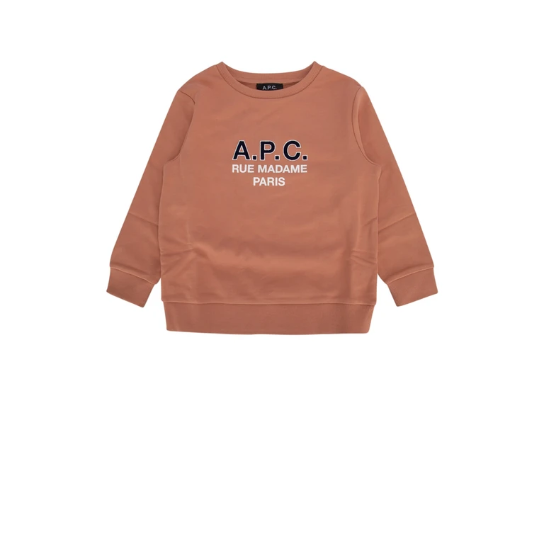 A. P.C. Kids Felpa Fadrosepoudre Cotton Felpe