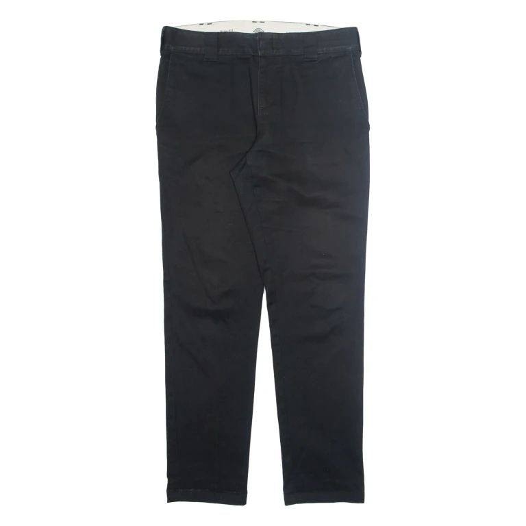 DICKIES Chino Mens Trousers Black Regular Tapered W31 L32