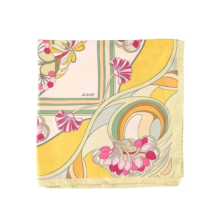 La DoubleJ Étole - Rose (SCA0099SIL006FLO08PI03)