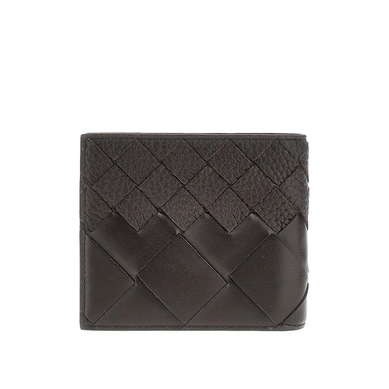 'Intrecciato' leather bi-fold wallet Man One Size