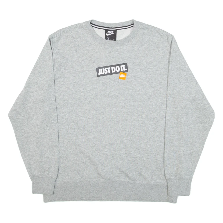 NIKE Mens Sweatshirt Grey S (UU3-291024-4524)