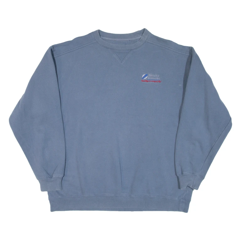 LEE Metalsa Roanoke Mens Sweatshirt Blue USA L