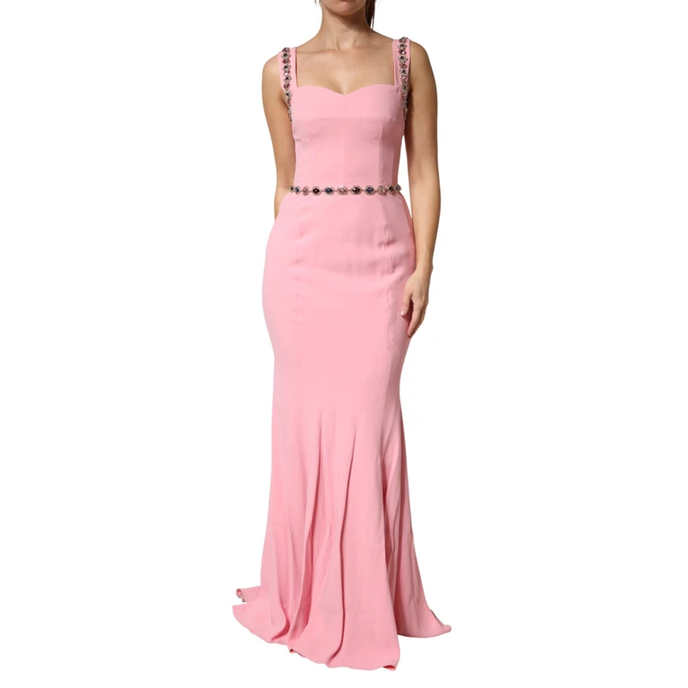 Pink Embellished Sheath Mermaid Gown Dress 46+03+vi - Unisex
