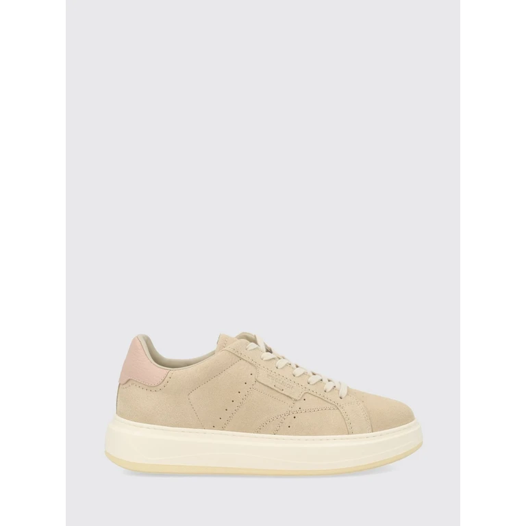 Suede Leather Low Top Trainers with Round Toe and Rubber Sole (WFW2615102L01A)