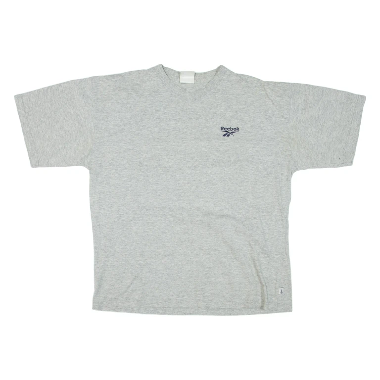 REEBOK Mens T-Shirt Grey M