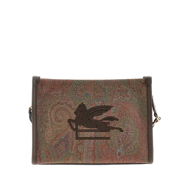 ETRO Paisley pouch with Pegaso patch Woman One Size