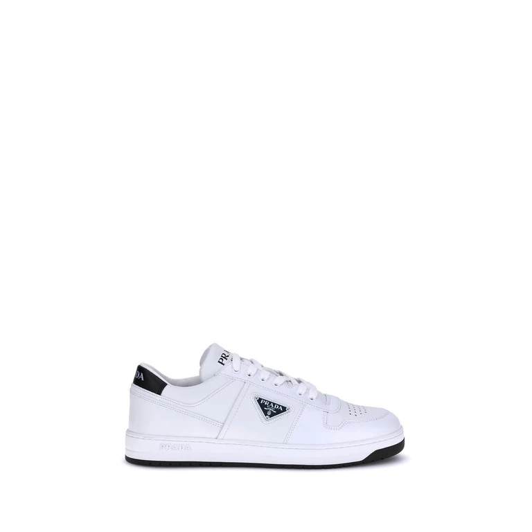 White Calf Leather Bos Taurus Low Top Sneakers - Men
