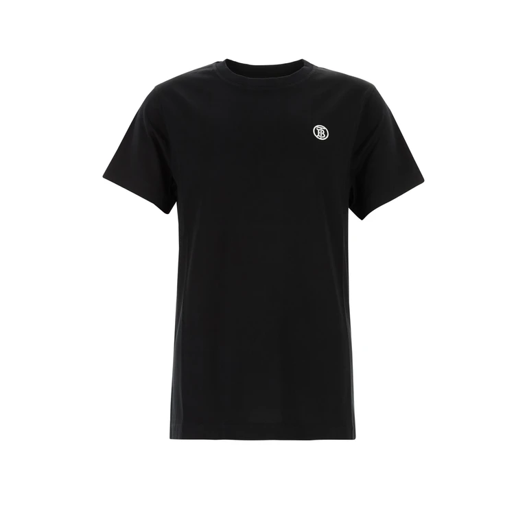 Burberry Black Cotton T-Shirt Exterior - Men