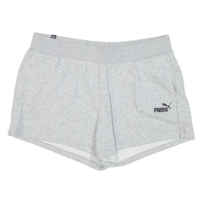 PUMA Womens Casual Shorts Grey Relaxed XL W36