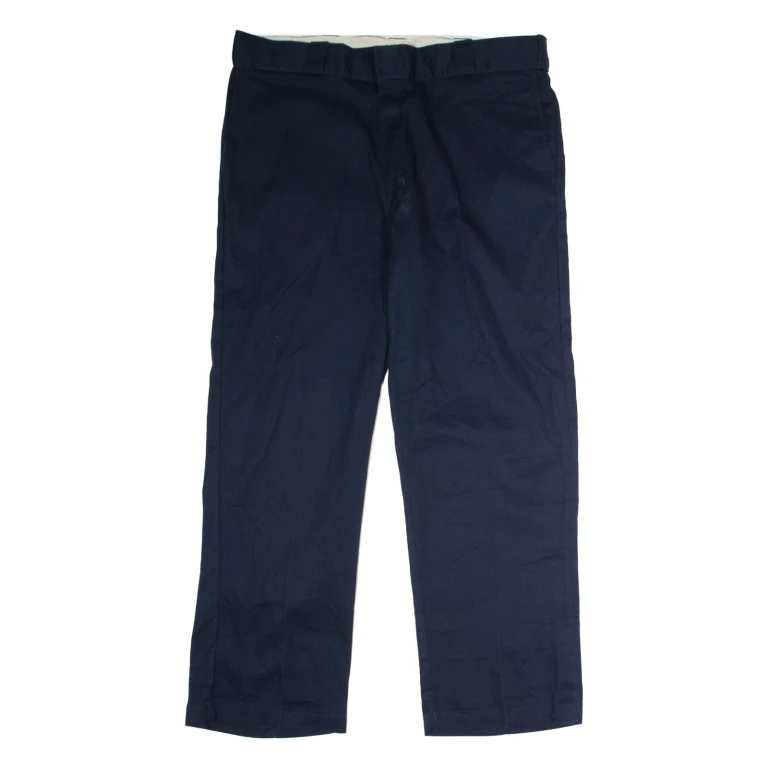 DICKIES 874 Flex Workwear Mens Twill Trousers Blue Classic Straight W38 L30