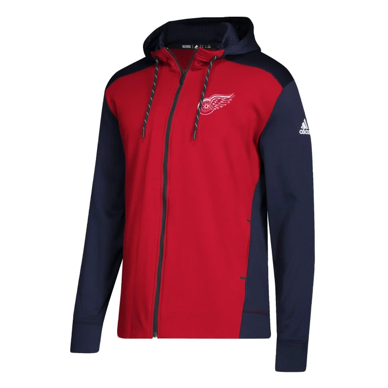 Men's NHL Detroit Redwing Full Zip Hoodie
