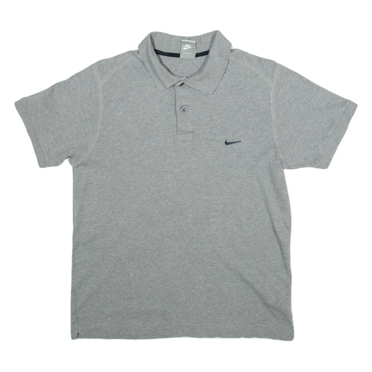 NIKE Mens Polo Shirt Grey M